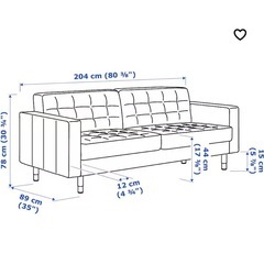IKEA3人掛けソファの画像