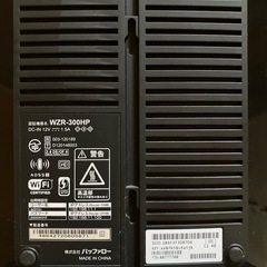バッファロー　Wi-Fiルーター　WZR-300HPの画像