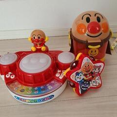 アンパンマンセット　太鼓ピアノ&タンバリン&バッグ