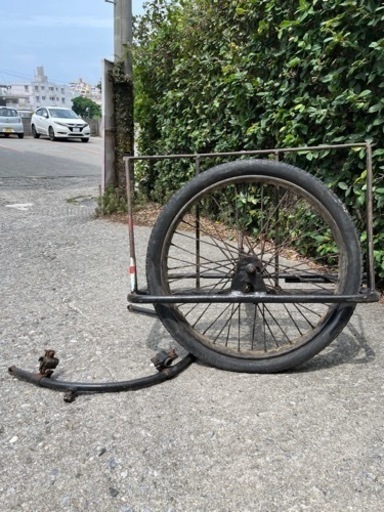 昭和40年代国産　山口ベニー号　実用自転車　サイドカー付き　