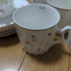 ノリタケ　コーヒーカップ＆皿5セットの画像
