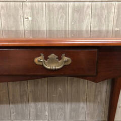 ss6688 猫脚コンソールテーブル ダークブラウン 引出付き アンティーク