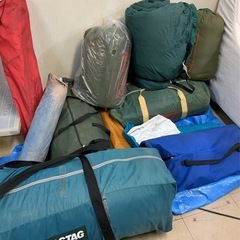 テントや寝袋など　アウトドア製品まとめて
