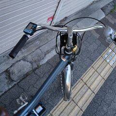 [YAMAHA] PAS mina(パス ミナ)26吋 電動アシスト自転車 12.3Ahバッテリー+充電器+キー2本付(マットインディゴ)の画像
