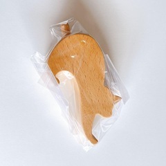 ペンスタンド 伸びてる猫 木製 ペン立て 文房具　猫の画像