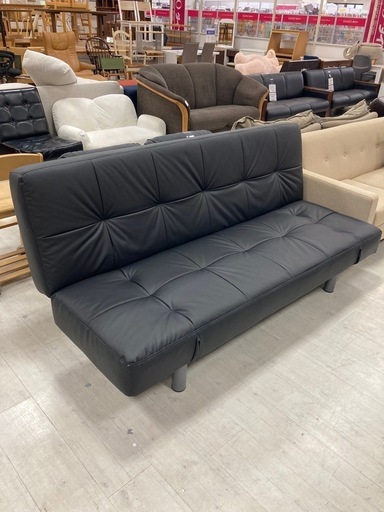 取りに来れる方限定！合皮のソファーベッドです！