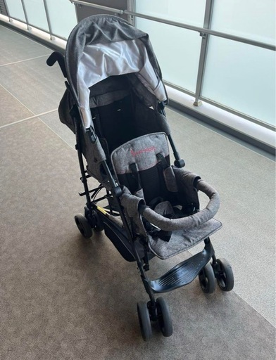 二人乗りベビーカー　kinderwagon キンダーワゴン DUOシティ HOPII グレーデニム