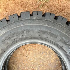 DUNLOP POWER LIFTER 7.50-16 12PR　中古 フォークリフトタイヤ（2023年製）2本SET（00064）の画像