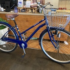 【SALE！8月末まで防犯登録無料！前後タイヤ・チューブ新品！】シングルギア　26インチ自転車　ホワイト SALE！全品防犯登録無料！前後タイヤ・チューブ新品！】シングルギア