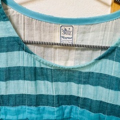 綿100％ガーゼ素材のトップスの画像