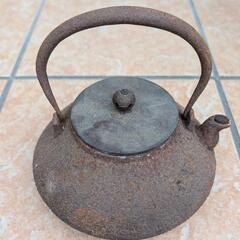 鉄瓶 骨董品 茶道具 急須 時代物 蔵出し 金属工芸 古美術の画像