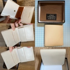 UNITED ARROWS クリーム色 二つ折り財布の画像