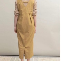 値下不可 新品 アーバンリサーチ UR.Lab 麻混カシュクールワンピ フリーサイズの画像