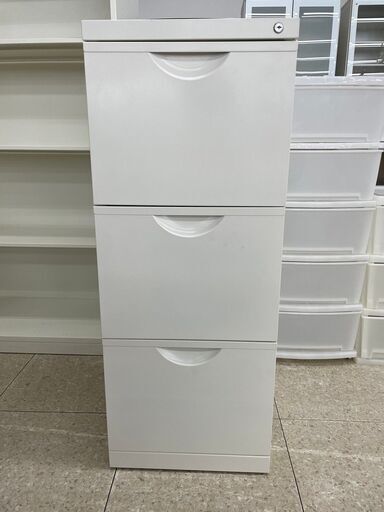 ★ジモティ割あり★  収納棚 白 H104×D50.5×W41 クリーニング済み TJ8229