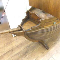 現状品 大型 ワインラック ワインキャビネット ARIZONA ACTION BY MIRCO 帆船 全長 約222cm 中古 オブジェ 厚別店の画像
