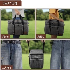 ✨大特価✨クーラーボックス 大容量 35L 保冷バッグ 保温 防水 耐摩耗の画像