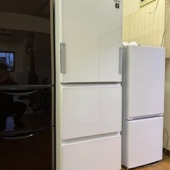 人気のどっちもドア!! 激安販売!! SHARP 3ドア 356L 2019年 SJ-GW36E-W 家電 キッチン家電 冷蔵庫