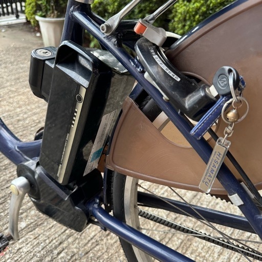 ブリヂストン 電動アシスト自転車 フロンティア 26インチ ネイビー 中古 らくらくベルト