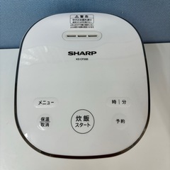 I709 🌈 2020年製♪ SHARP 炊飯ジャー 3合炊き ⭐ 動作確認済 ⭐ クリーニング済の画像