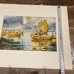 絵画　ペルー　チチカカ湖　アート　paint Peruの画像