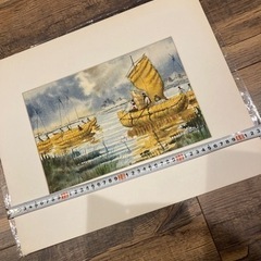 絵画　ペルー　チチカカ湖　アート　paint Peruの画像