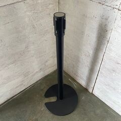 ベルトポールパーテーション 3本セット イベント 什器 店舗用品 ブラック 展示会 ① Y0224の画像