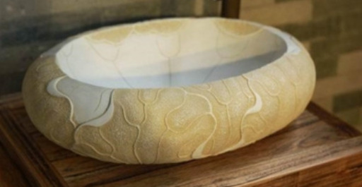 美品　手洗い器 洗面器 洗面ボウル  人工大理石製（樹脂製）