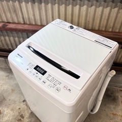 ご成約済み🐶 Hisense 洗濯機7.5kg✨ お洒落ガラス🪞 2018年製⭕️の画像