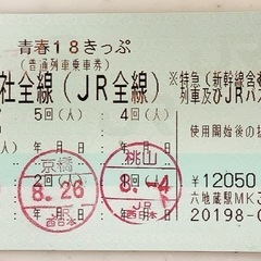 青春18きっぷ（2回分）