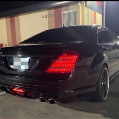Mercedes Benz s550ロング　左ハンドル　ブラックレザーの画像