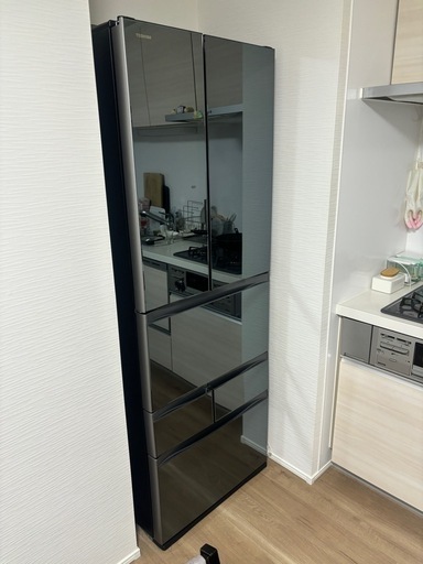 【譲り先決まりました】【462L】【美品】TOSHIBA(東芝) ミラータイプ冷蔵庫