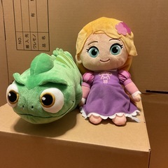 新品ラプンツェル×パスカルぬいぐるみ