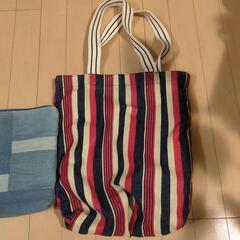 shopTkトートバッグ、バッグインバッグ(デニム)