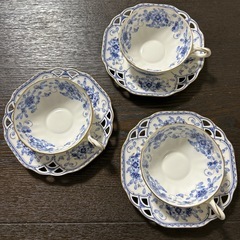 ナルミ　ミラノ　フレーバーティーカップアンドソーサー　3客セット