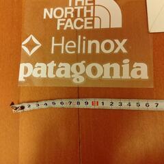 【新品未使用品】アウトドア　カッティングステッカー６種類　DOD mont-bell　CHUMS　ザ・ノース・フェイス　Helinox　Patagonia　チャムス　ヘリノックス　モンベル訳あり品の画像
