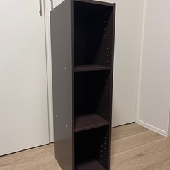 カラーボックス 収納棚 ブラウンの画像