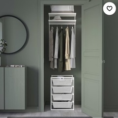 【取引中】IKEA JONAXEL(イケア ヨナクセル)&ハンガーレールの画像