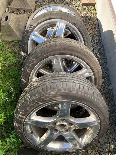 アリスト　トヨタ　純正ホイール　17インチ　アルミホイール　メッキ