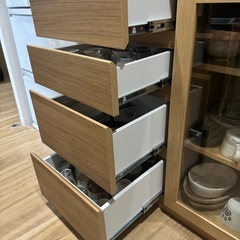サイドボード　キャビネット　食器棚　木製　8/31成約→9/3迄引取の画像