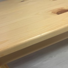 無印良品　パイン材子供用ローテーブルの画像