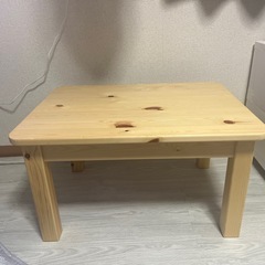 無印良品　パイン材子供用ローテーブル