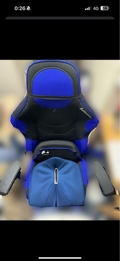 Bauhutte ( バウヒュッテ ) ゲーミングチェア G-570-BU ファブリック ポケットコイル クッション 青色