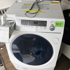 NO 405 ?福岡市内配送設置無料✨?  2021年　シャープ 洗濯機 ドラム式 ES-H10E-WL ヒーター乾燥 左開き(ヒンジ左) DDインバーター搭載 ホワイト 洗濯10kg/乾燥6kg 幅640mm 奥行729mm