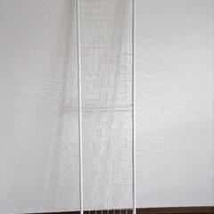 白いパイプの突っ張りパーテーション 幅50cm