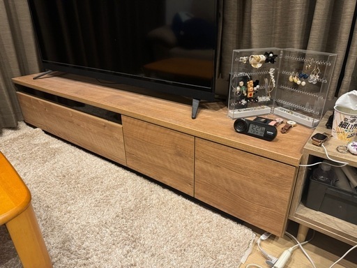 ※受渡予定者様決定済   テレビ台 木目調 幅1800×奥420×高360