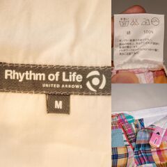Mサイズ UNITED ARROWS ユナイテッドアローズ チェック柄 ハーフパンツ 4ポケット 美品の画像