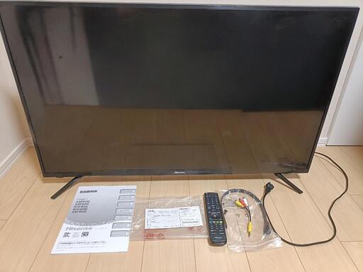 【美品】Hisenseテレビ(43インチ)・アンテナケーブル付き