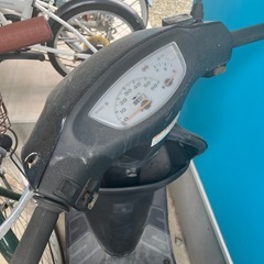 一旦受付停止！エンジンかからない原付バイクの画像