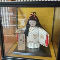 日本人形　ガラスケースつき　美品