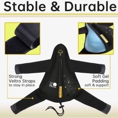 ⭐️GLAMVILLAパッド入りバイクシート⭐️自転車シート女性用 ❣️の画像